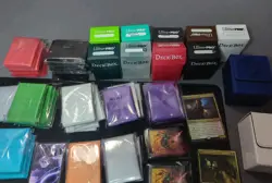 MTG Sleeve Ultra Pro Deck Box Lot Used Nearly 1500 Sleeves Sveral Deck Boxes - Image 4