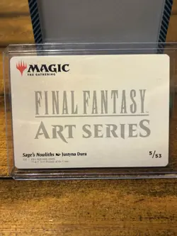 Magic The Gathering Sage’s Nouliths Final Fantasy Art Series 5/53 Gold Stamped - Image 2