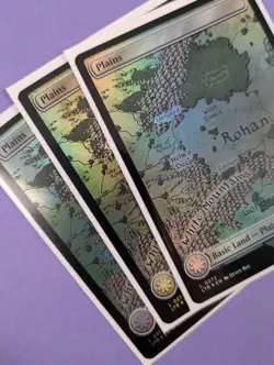 MTG: The Lord of the Rings: Tales of Middle-earth: Plains Foil #0272 Land - NM - Image 2