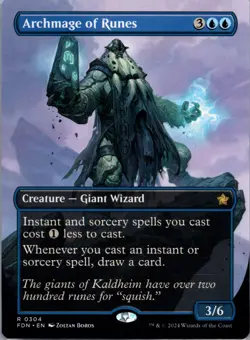 Archmage of Runes (Borderless) R Foundations 304 LP - Image 1