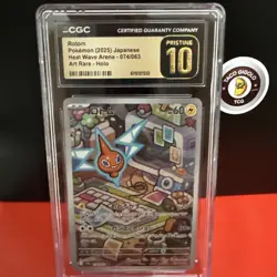 2025 Pokemon Japanese Heat Wave Arena Rotom AR #074/063 CGC 10 PRISTINE 💎⚡ - Image 1