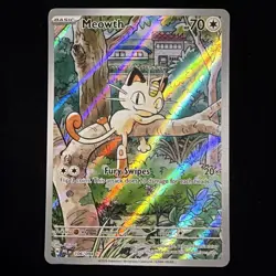 Meowth Illustration Rare Pokemon TCG Phantasmal Flames 106/94 - Image 1