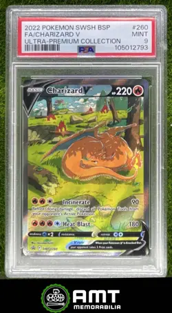 Charizard V PSA 9 2019-2023 Pokemon Sword Shield Black Star Promo Ultra Premium - Image 1