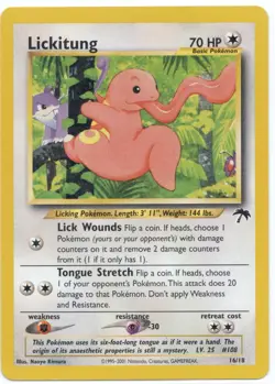 2001 Pokemon Lickitung Southern Islands Non Holo 16/18 - Image 1