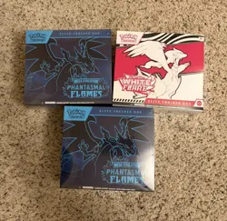 Pokemon Phantasm Flame & White Flare Elite Trainer Box Lot - NEW & SEALED - Image 1