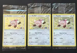 2017 POKEMON SM TOYS R US PROMO HOLO STUFFUL X2 NM SET - Image 1