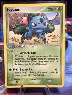 Pokemon Ivysaur 70HP EX Crystal Guardians 35/100 Uncommon Regular Stage 1 Card - Image 1