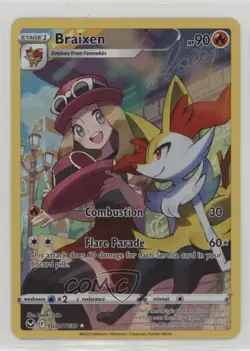 Full Art - Braixen Pokemon Sword & Shield Silver Tempest Trainer Gallery #TG01 - Image 1
