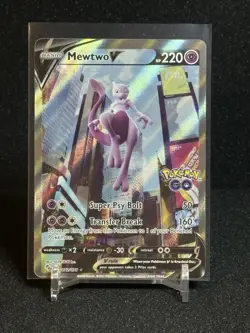 Pokemon - Mewtwo V - Full Art - Pokemon Go #072/078 - Image 1