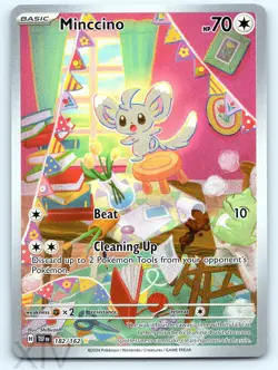 Minccino 182/162 Pokemon Temporal Forces Illustration Rare - Image 1