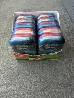 10 x Pokemon Ascended Heroes Mini Tins In Display Case - Image 2