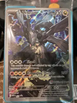 Pokemon N's Zekrom 037 Mega Evolution Promo Full Art Pokemon Center Sealed - Image 1