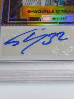 2017 Donruss Optic Shaquille O'Neal AUTO GOLD /10 Signature - PSA 9 (POP 1) - Image 2