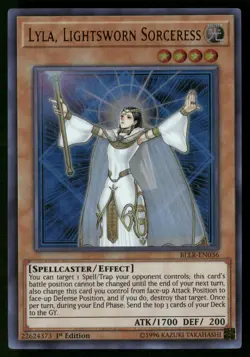 Lyla, Lightsworn Sorceress BLLR-EN036 Ultra Rare Yu-Gi-Oh 1st Edition Near Mint - Image 1
