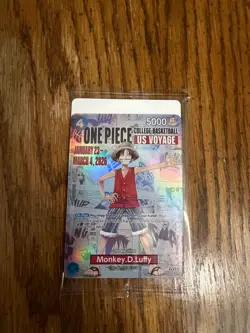 Monkey.D.Luffy (055) (College Basketball US Voyage) P-055 One Piece Promotion... - Image 1