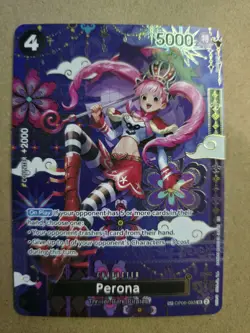 One Piece TCG - Perona OP06-093 OP14 SP English Alt Art The Azure Sea's Seven - Image 1