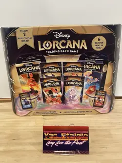 Disney Lorcana: First Chapter Bundle Gift Box - 6 Boosters 2 Starter Decks - Image 1