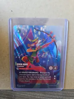 Disney Lorcana Shimmering Skies Robinhood Sharpshooter Enchanted 215/204 - Image 1