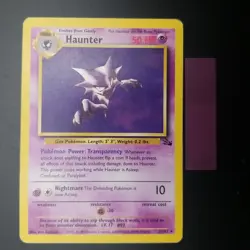 Haunter 21/62 - Non-Holo Rare - Fossil Set - Vintage WOTC Pokemon Card - LP/MP - Image 1