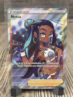 Pokemon Nessa Trainer Full Art 183/185 Vivid Voltage Trading Card NM - Image 1