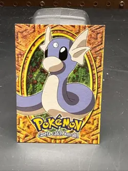 E10 DRATINI Black Logo Pokemon Topps TV Animation Edition Card 1999 - Image 1
