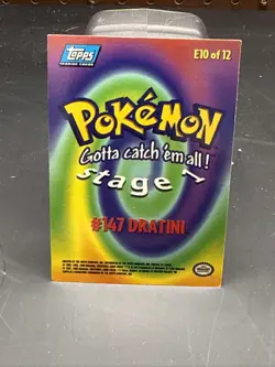 E10 DRATINI Black Logo Pokemon Topps TV Animation Edition Card 1999 - Image 2
