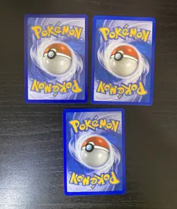 3 Vintage Pokemon Card Lot (Seel, Shelgon, Stufful) - Image 3
