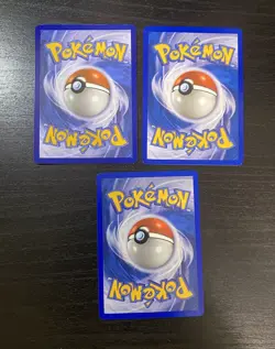 3 Vintage Pokemon Card Lot (Seel, Shelgon, Stufful) - Image 4