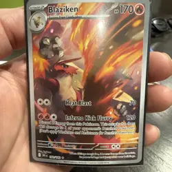 Pokemon TCG Blaziken Destined Rivals Illustration Card 192/182 - Image 1