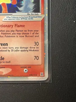 Pokemon TCG Flareon EX Holo Rare Card 108/113 Delta Species NM UNPLAYED - Image 5