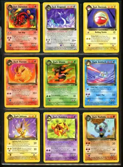2000 Pokemon TEAM ROCKET Set COMPLETE Non Holo UNCOMMON COMMON Cards Lot WotC NM - Image 2
