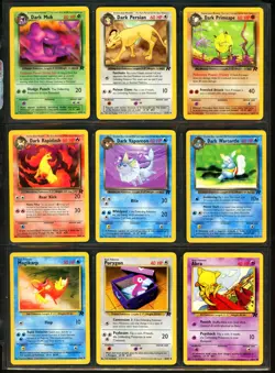 2000 Pokemon TEAM ROCKET Set COMPLETE Non Holo UNCOMMON COMMON Cards Lot WotC NM - Image 3