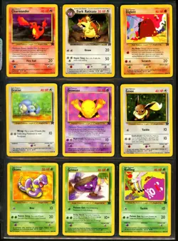 2000 Pokemon TEAM ROCKET Set COMPLETE Non Holo UNCOMMON COMMON Cards Lot WotC NM - Image 4