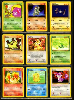 2000 Pokemon TEAM ROCKET Unlimited Edition COMPLETE Non Holo COMMON Card Set Lot - Image 3