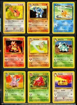 2000 Pokemon BASE SET 2 Edition COMPLETE Non Holo Cards Lot #21-130 Rare NM MINT - Image 5