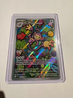 Phantasmal Flames Ambipom Illustration Rare 107/92 NM HOLO Pokemon Card - Image 1