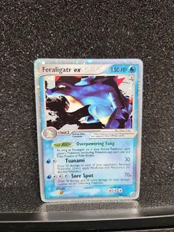 Feraligatr EX Holo Unseen Forces 103/115 Pokemon Trading Card 2005 LP - Image 1