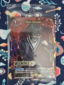 Union Arena Tokyo Ghoul Card Ken Kaneki Winner TKG-1-039 Sealed English NM - Image 1