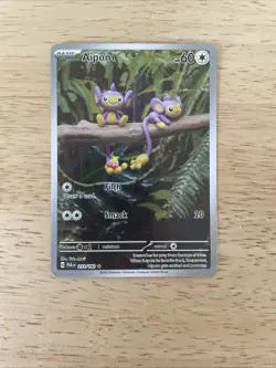 Pokemon Aipom #211 Illustration Rare – English TCG – Near Mint – Collector Card - Image 1