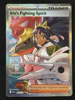 Pokemon TCG: Iris’s Fighting Spirit SIR Holo 292/217 Card Ascended Heroes NM - Image 1