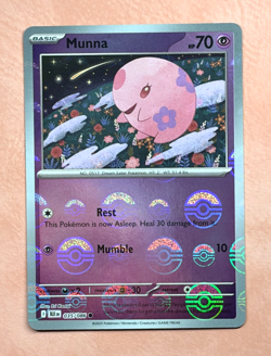 Munna~ Cute Pokemon Cards ~ Pretty in Pink & Pastel Gallery~ Pink Pokemon - Image 1