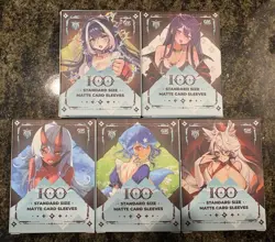 Lot Of 5 - Set Of GamerSupps VCard Awakened Worlds Card Sleeves x100 Sleeves - Image 1