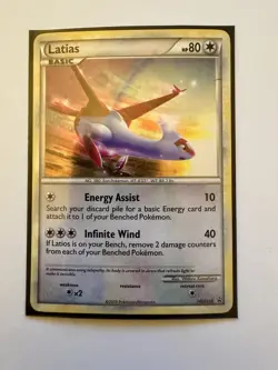 Pokemon Latias HGSS10 HGSS Promo Cosmos Holo Basic 80 HP 2010 Dragon Card - Image 1