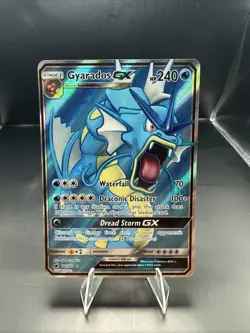Pokemon Gyarados GX TCG Full Art Holo Card 101/111 Sm-Crimson Invasion Rare - Image 1