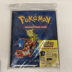 NEW FACTORY SEALED 1999 POKEMON TCG COLLECTOR'S CARD ALBUM W/ CHARIZARD COVER 742818083201 - Image 1