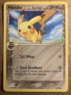 Pikachu (Delta Species) Pokemon Card Holon Phantoms 79/110 LP - Image 1