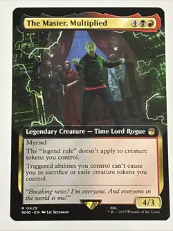 MTG Doctor Who The Master, Multiplied Extended Art 0429 NM Rare - Image 1