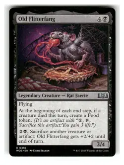 Old Flitterfang 316 Uncommon Wilds of Eldraine Magic: The Gathering Near Mint - Image 1