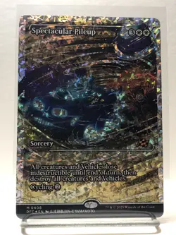 Spectacular Pileup (Fracture Foil) [Showcase] Aetherdrift 0408 Mythic MTG - Image 1