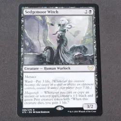 Sedgemoor Witch 86 MTG Strixhaven: School of Mages (STX) Rare NM - Image 1